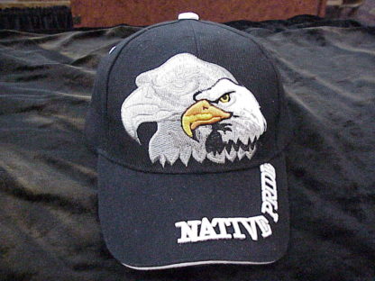 Native Pride Cap w/ Eagle and Shadow Eagle