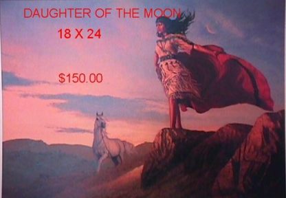 Print- Daughter of the Moon by [ Hermon Adams ]