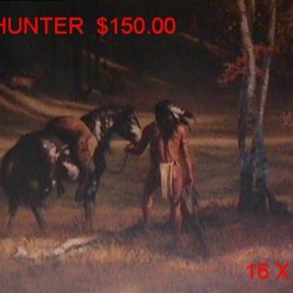 Print- Elk hunter by [ Hermon Adams ]