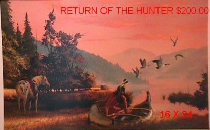Print- Return of the Hunter by [ Hermon Adams ]