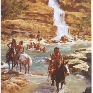 Vanishing Pony Tracks By Howard Terpning[ Giclee~ }