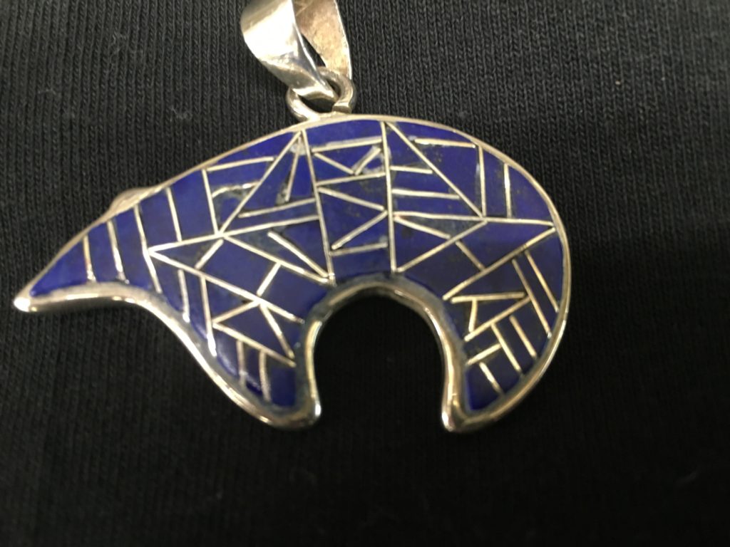 Pendant Hopi Bear Inlay - Native American Trading Co.