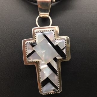 Cross with inlay Stone and shell