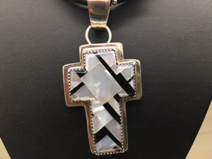 Cross with inlay Stone and shell