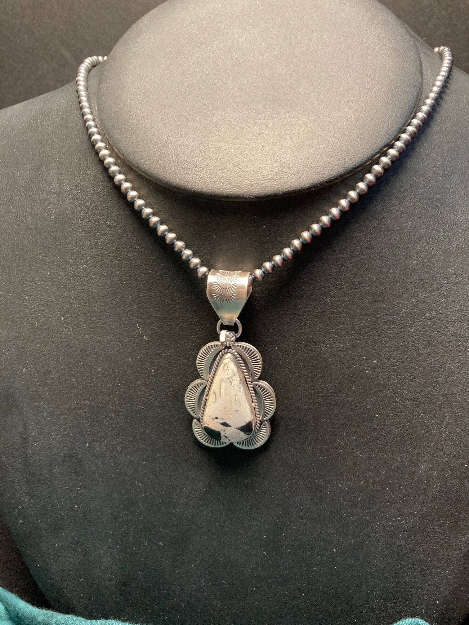 White sales buffalo pendant