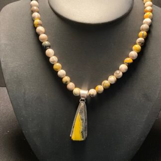 Bumble Bee Jasper Necklace